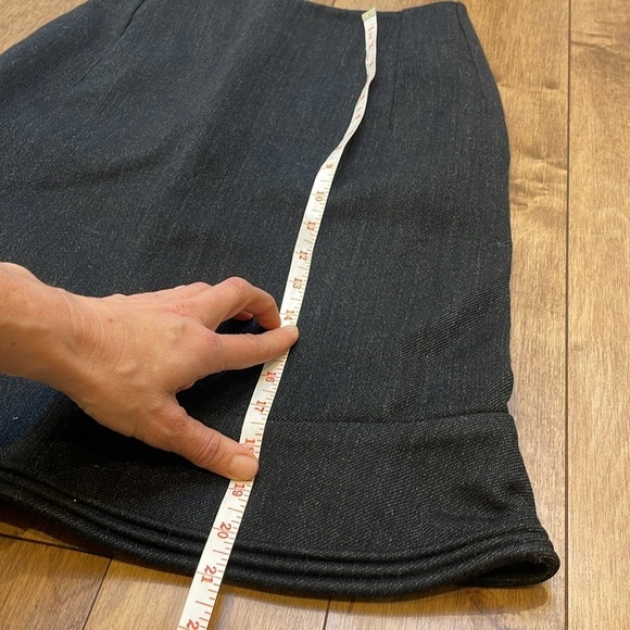 Marni wool skirt XS (38) short peplum dark gray zipper Italian high waisted - Picture 6 of 12